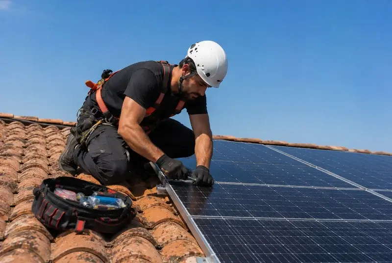 Maintenance et monitoring de panneaux solaires à Marchiennes
