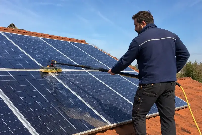 Nettoyage et entretien de panneaux solaires à Marchiennes